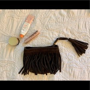 Boho fringe change purse